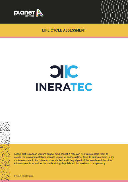 Image of Planet A Life Cycle Assessment about Ineratec.