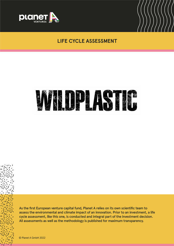 Image of Planet A Life Cycle Assessment about Wildplastic.