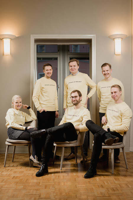 Group photo of the team members of the Upright Project.